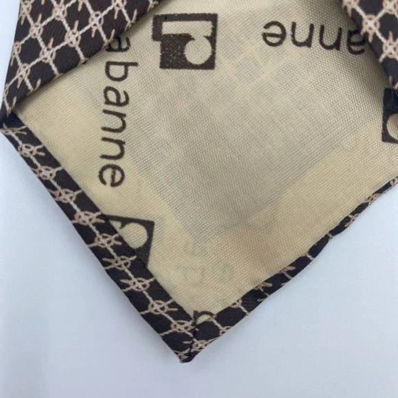 Paco Rabanne Brown Patterned Tie - Picture 4 of 5